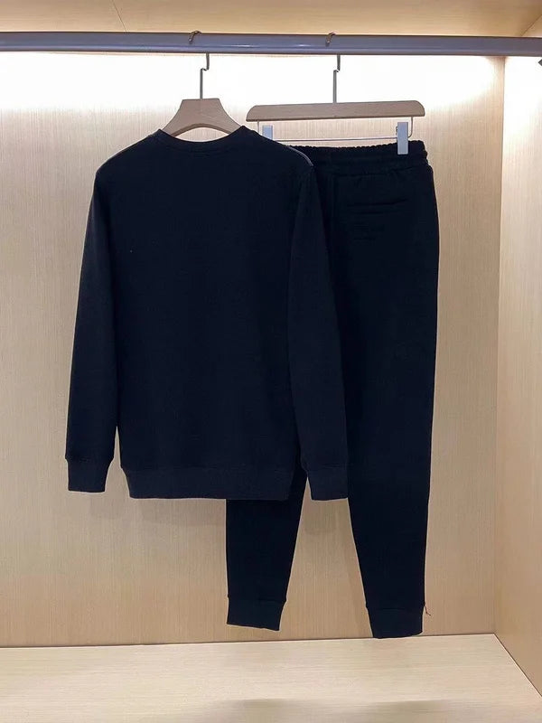 Chrome Hearts Black Tracksuit With Intricate White Graphic Design