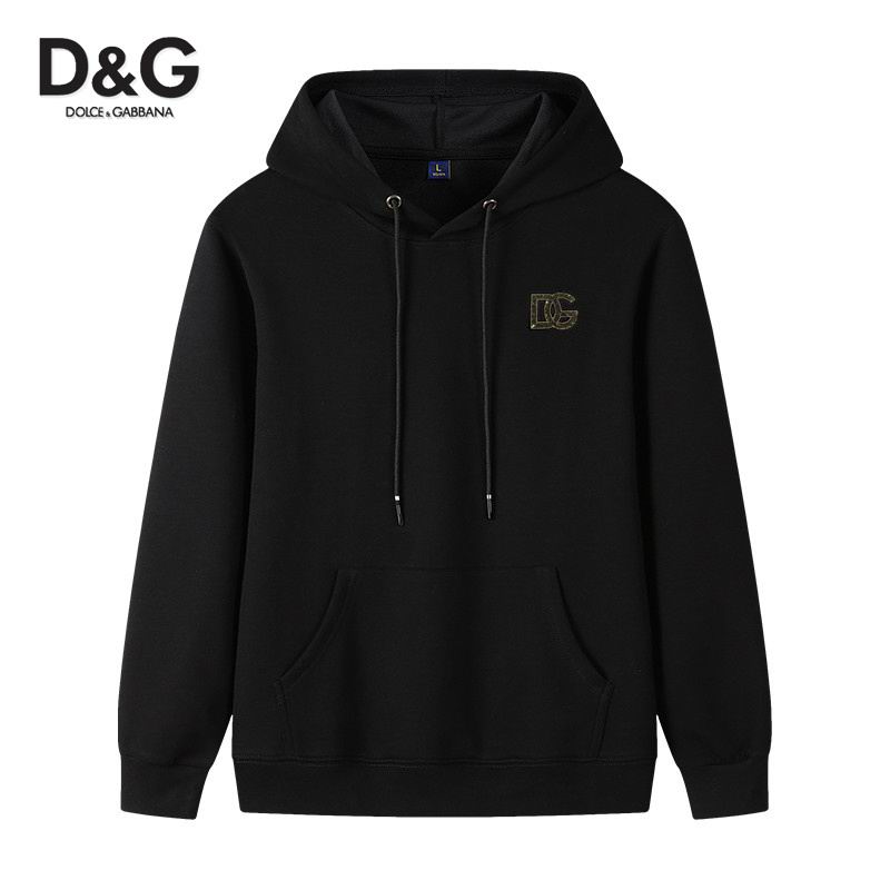 Dolce & Gabbana Hoodie With Side Brand Logo For Trendy Casual Looks