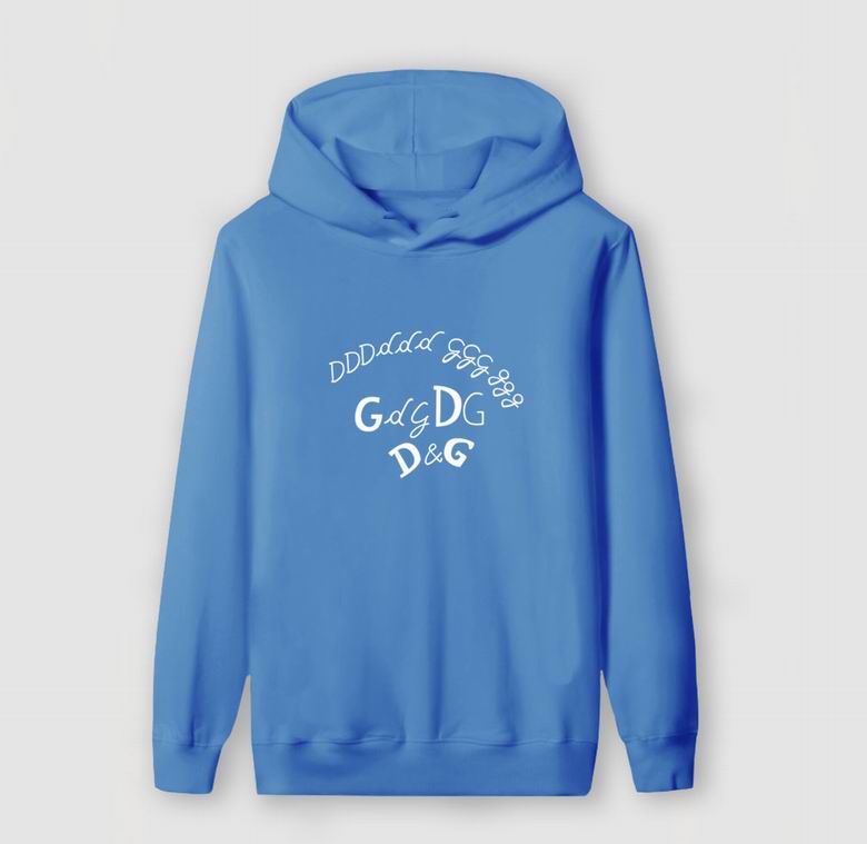 Dolce & Gabbana White Hoodie With Artistic Brand Letter Patterns For Unique Style