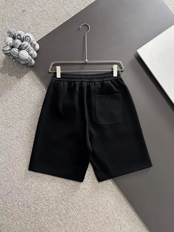 Dior Black Shorts With Prominent Brand Logo Detailing