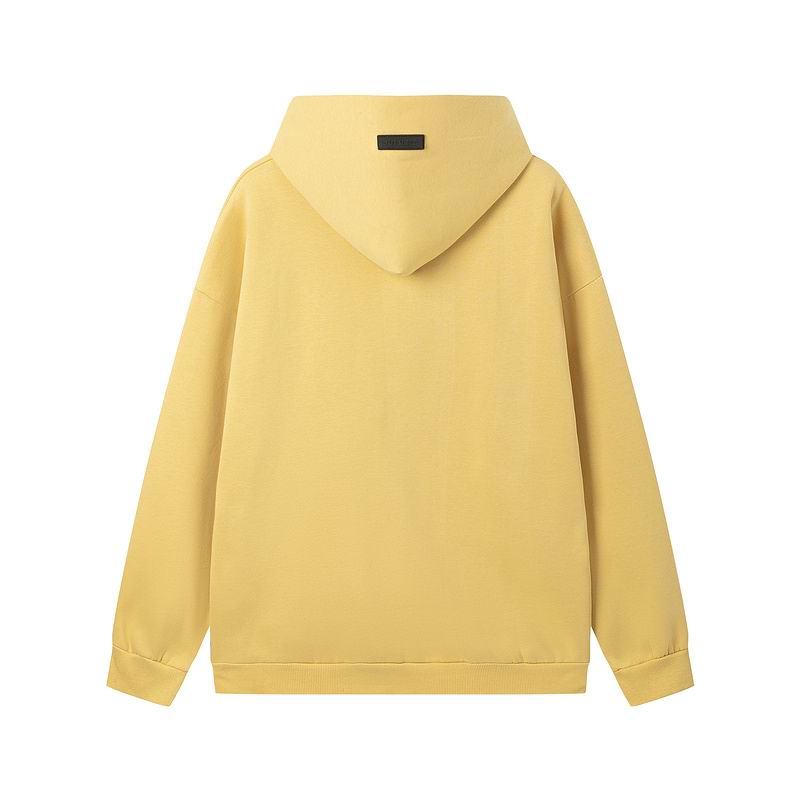 Fear Of God Black Hoodie With Gold Homecoming Lettering For Casual Chic Outfits