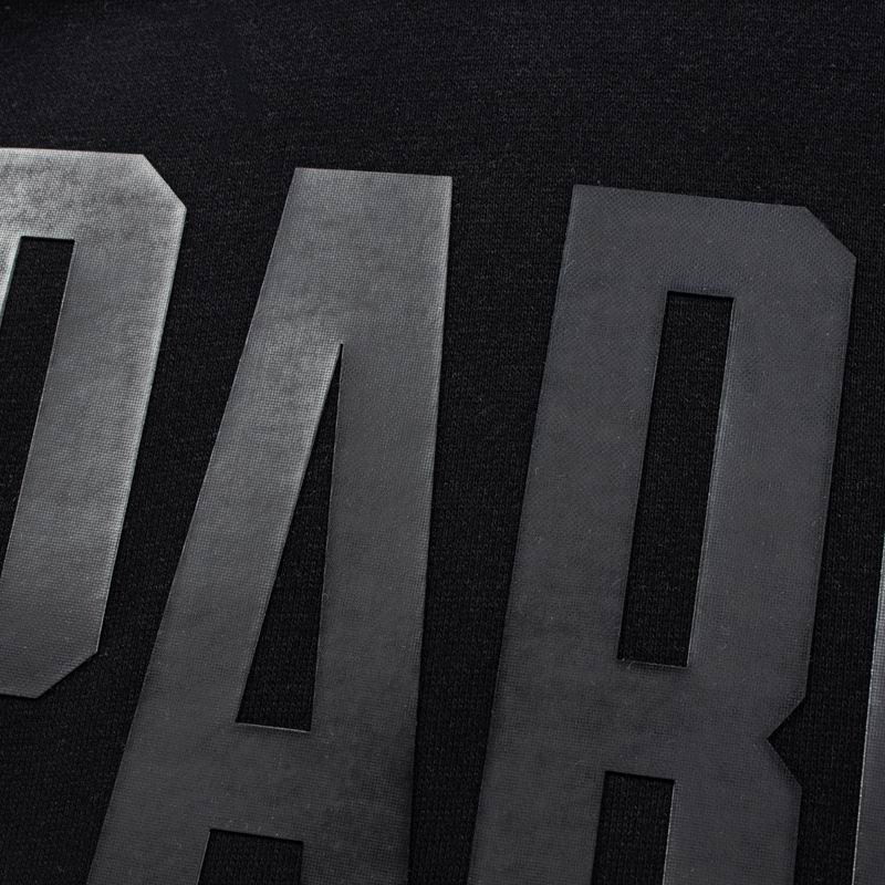Fear Of God Grey Hoodie With NBA Paris Essentials Print For Sports Fashion Fans
