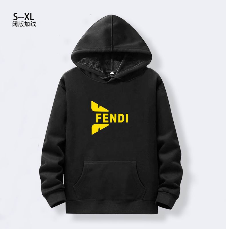 Gray Fendi Hoodie With Classic Logo And Contrast Lining For Fashion Enthusiasts