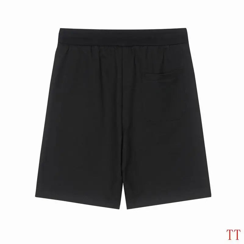 Givenchy Men's Black Drawstring Shorts with Side Logo Print