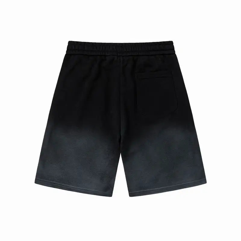 Givenchy Men's Black Ombre Shorts with 4G Logo Emblem