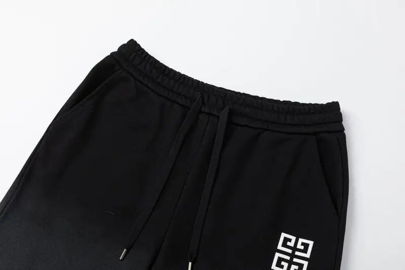 Givenchy Men's Black Ombre Shorts with 4G Logo Emblem