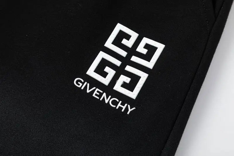 Givenchy Men's Black Ombre Shorts with 4G Logo Emblem