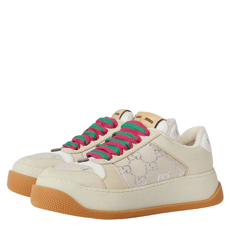 Gucci Unisex Fashionable Sneakers With Distinctive GG Pattern