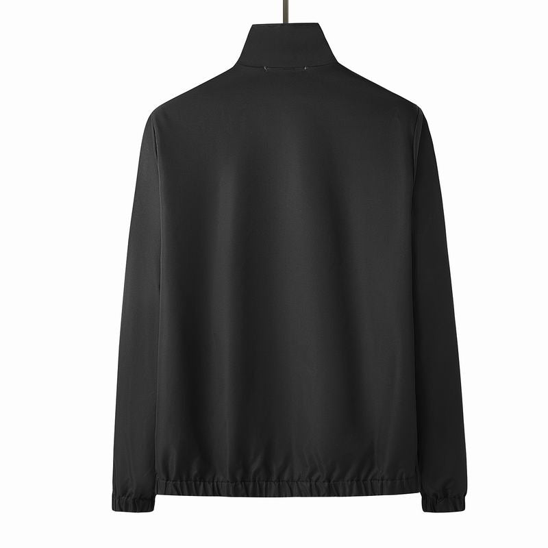 Gucci Black Track Jacket With Iconic Web Stripe
