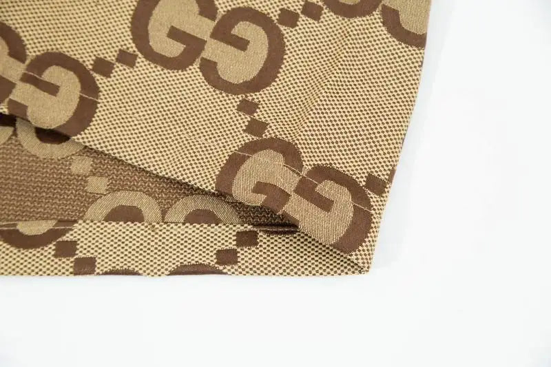 Gucci Men's Beige GG Monogram Drawstring Casual Shorts