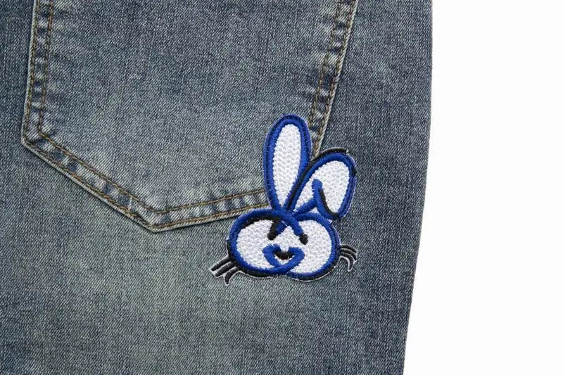 Gucci Light Blue Washed Denim Jeans For Stylish Looks
