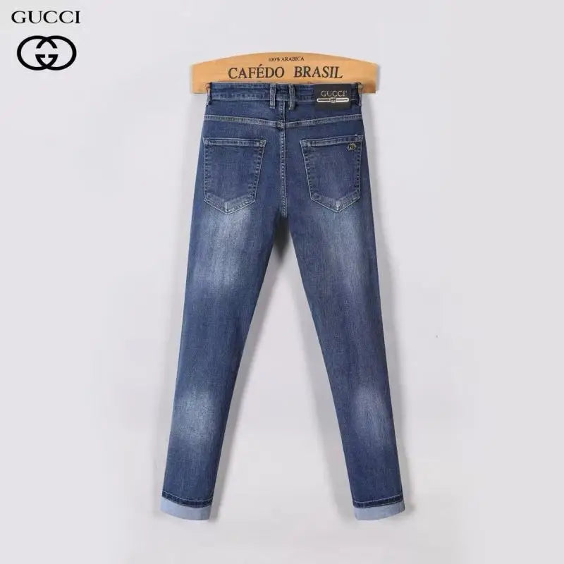 Gucci Dark Blue Skinny Denim Jeans For Fashionable Outfits