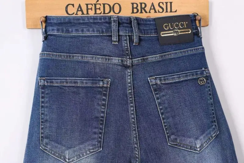 Gucci Dark Blue Skinny Denim Jeans For Fashionable Outfits