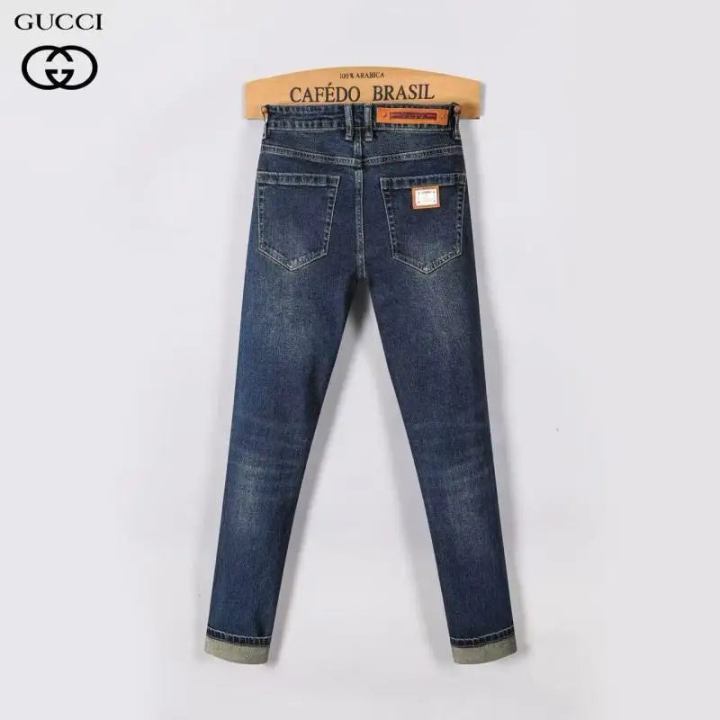 Gucci Dark Blue Slim - Fit Denim Jeans For Timeless Style