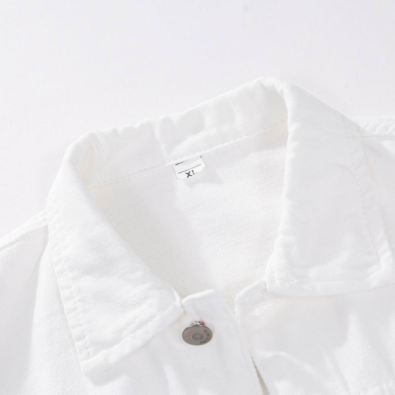 Hermès Ombre Denim Jacket With Contrast Inner And Logo