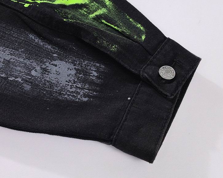 Hermès Artistic Painted Denim Jacket With Inner Layer And Logo