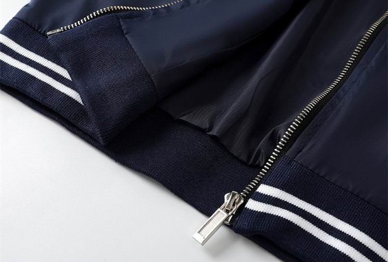 Hermès White Bomber Jacket With Contrast Trim And Embroidered Logo