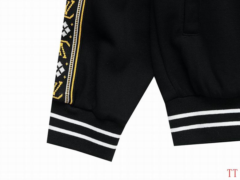 Louis Vuitton Black Track Jacket With Monogram Tape And LV Logo