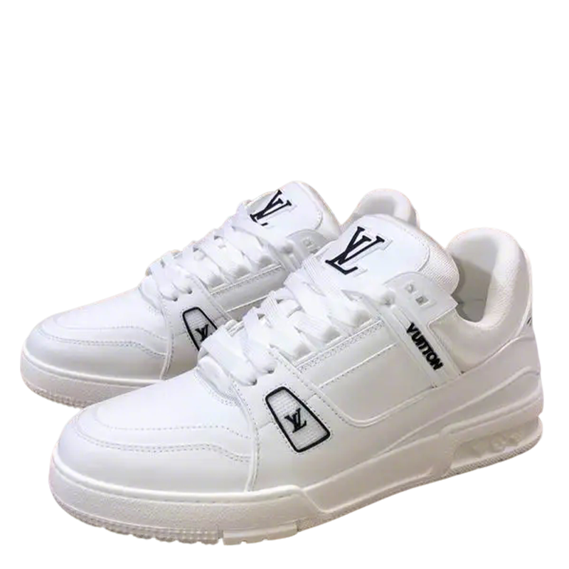 Unisex White Louis Vuitton Sneakers For Timeless Fashion Looks
