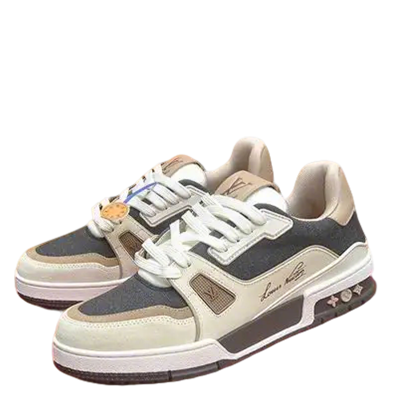 Unisex Louis Vuitton Sneakers With Neutral Tones For Everyday Style