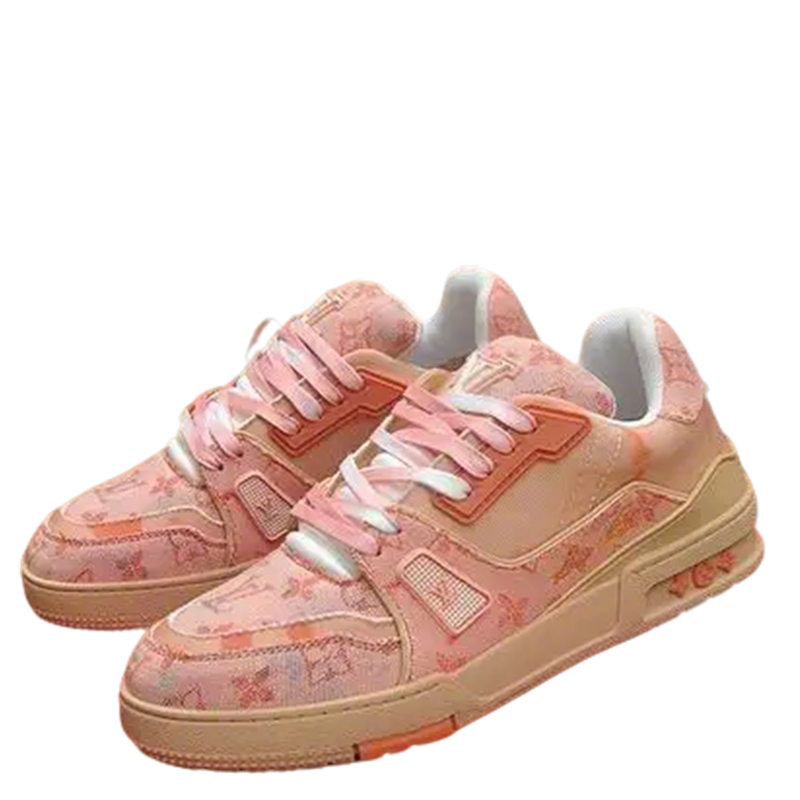 Unisex Pink Louis Vuitton Sneakers For Stylish Casual Wear