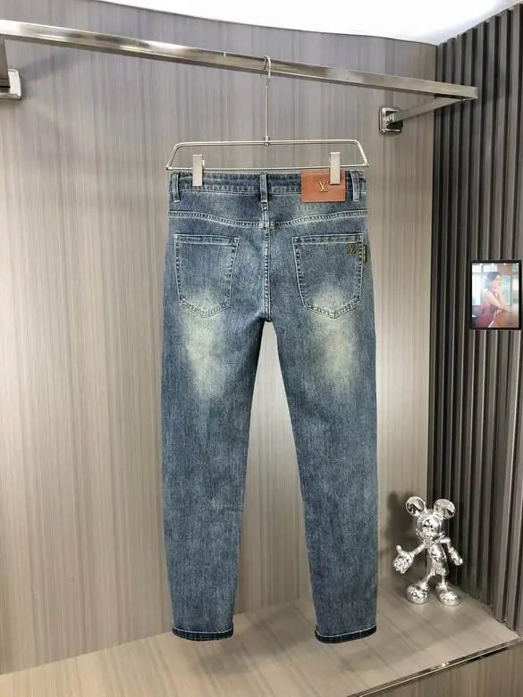 Louis Vuitton Men's Light Blue Denim Jeans With Classic Design