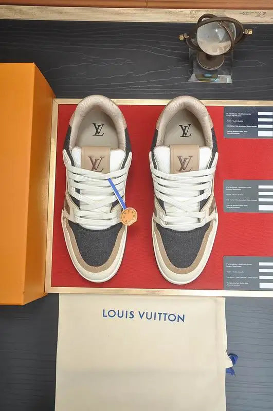 Unisex Louis Vuitton Sneakers With Neutral Tones For Everyday Style