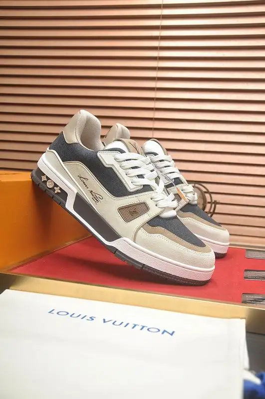 Unisex Louis Vuitton Sneakers With Neutral Tones For Everyday Style