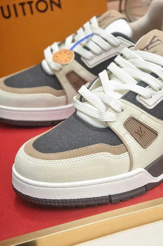 Unisex Louis Vuitton Sneakers With Neutral Tones For Everyday Style