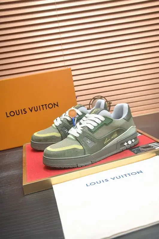 Unisex Louis Vuitton Sneakers With Neutral Tones For Everyday Style