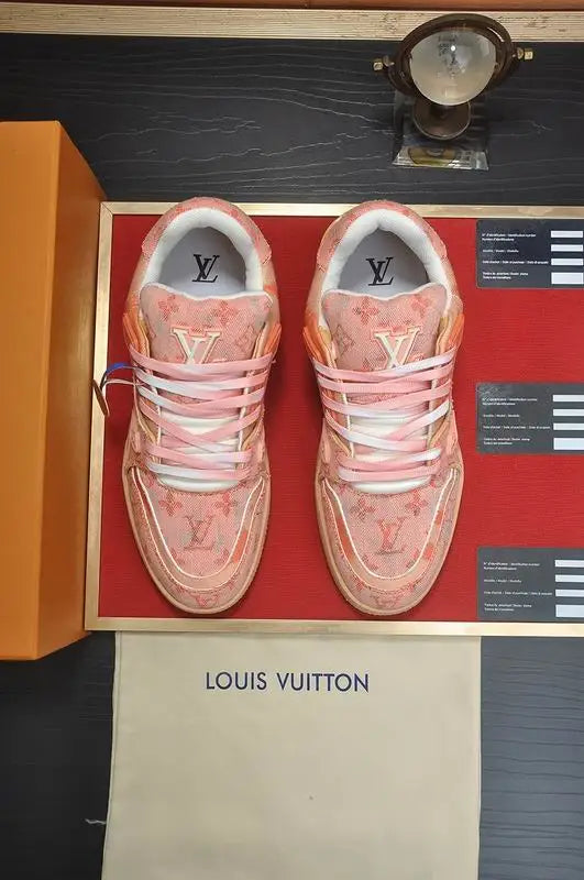 Unisex Pink Louis Vuitton Sneakers For Stylish Casual Wear
