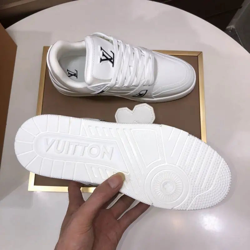 Unisex White Louis Vuitton Sneakers For Timeless Fashion Looks