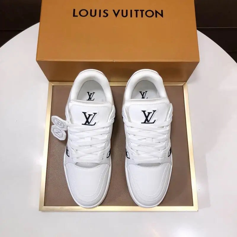 Unisex White Louis Vuitton Sneakers For Timeless Fashion Looks