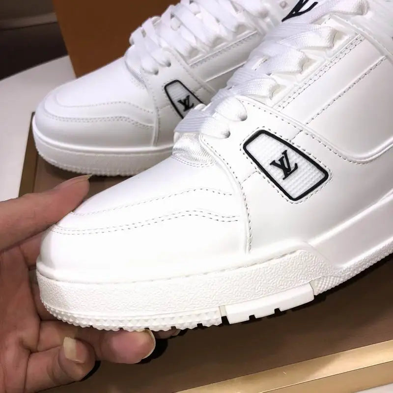 Unisex White Louis Vuitton Sneakers For Timeless Fashion Looks