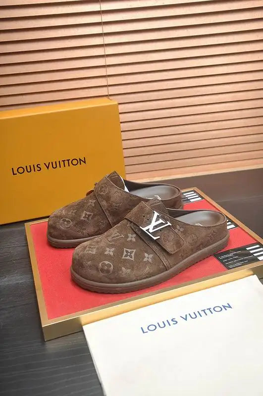 Louis Vuitton Men's Monogram Slippers For Effortless Style