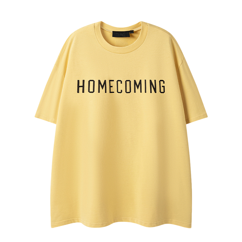 Fear Of God Inspired Yellow/Black HOMECOMING Oversized Short Sleeve T Shirt
