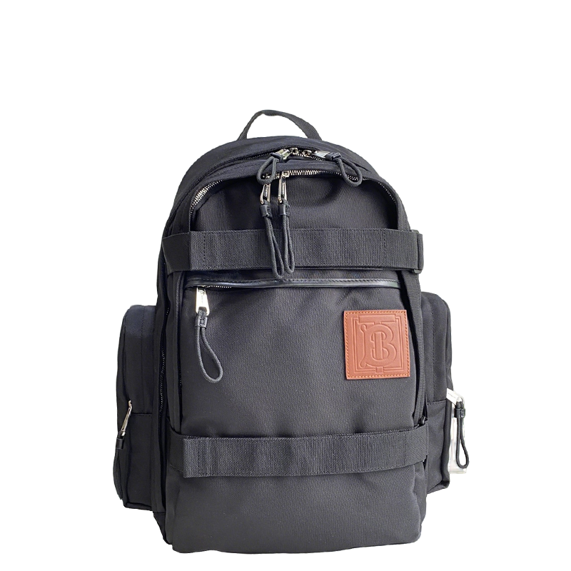 Functional Burberry Backpack With Distinctive Monogram Patch For Urban Adventures And Daily Commutes Style No.30032