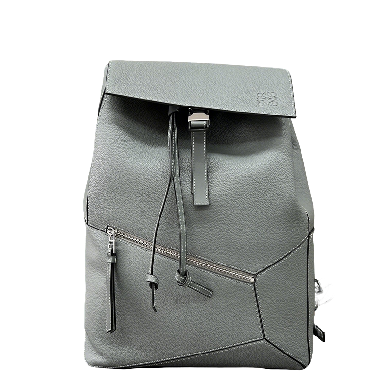 Loewe Gray Puzzle Backpack With Geometric Design And Functional Pockets 10288