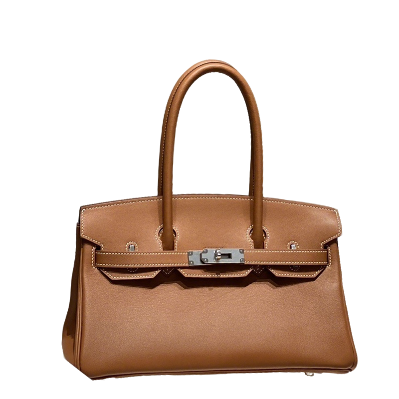 Timeless Hermès Birkin Bag in Classic Brown Leather with Silver Hardware 169