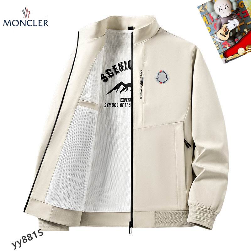 Moncler Men's Black Zip - Up Jacket with Inner Graphic Tee