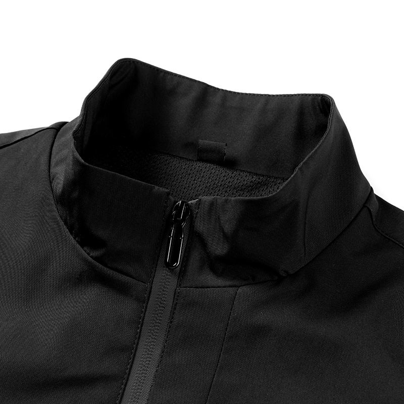 Moncler Men's Black Zip - Up Jacket with Inner Graphic Tee