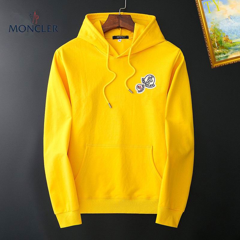 Moncler White Hoodie With Embroidered Logo Premium Quality Casual Mens Fashion Essential