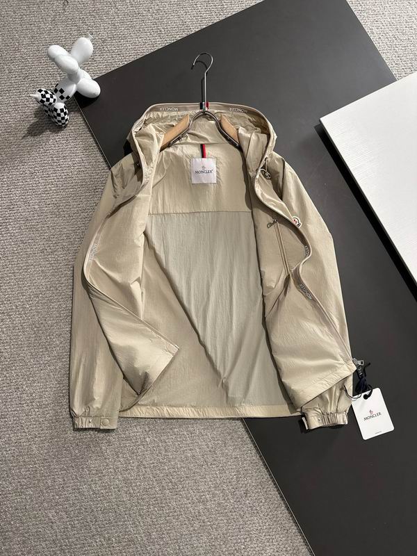 Moncler Men's Lightweight Hooded Jacket with Chest Pockets