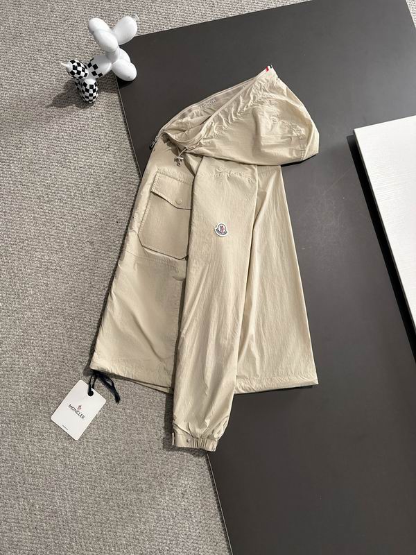Moncler Men's Lightweight Hooded Jacket with Chest Pockets