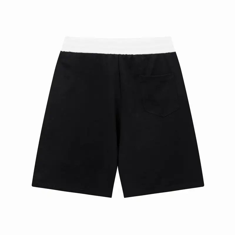 Moncler Men's Black Drawstring Shorts with Brand Logo Detailing