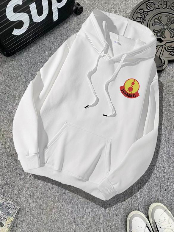 Moncler Red Hoodie With Shanghai Oriental Pearl Tower Logo For Luxury Casual Wear