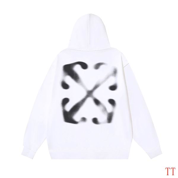 Off-White Gray Hoodie With Minimalist Logo For Effortless Street Fashion