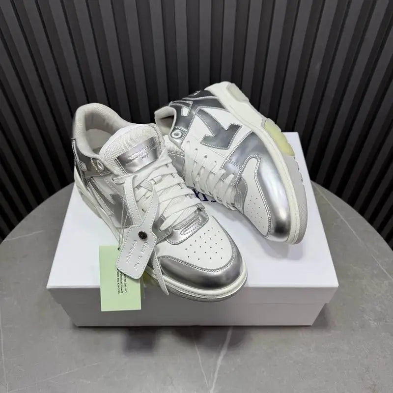 Silver Off White Casual Sports Shoes For Fashion Lovers