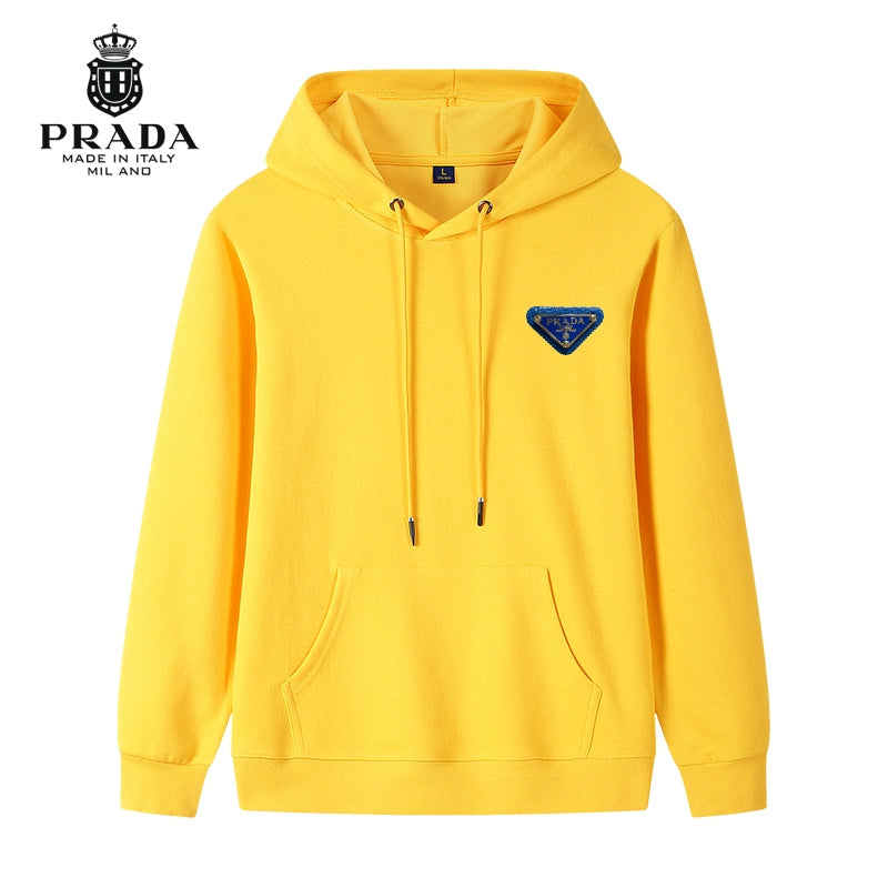 Prada Blue Hoodie With Classic Design And Premium Comfort For Fashion Enthusiasts