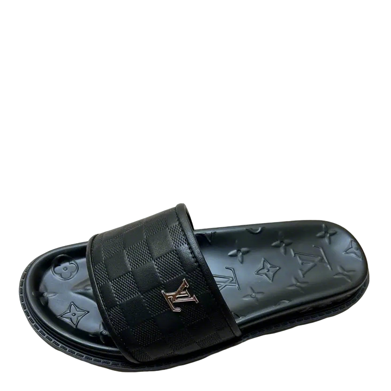 Louis Vuitton Men's Damier Slide Sandals For Luxury Casual Footwear